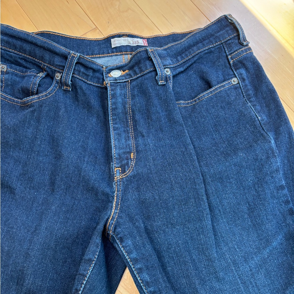 Levi's Dark Blue Straight Leg Women's Jeans